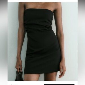 Zara Strapless Black  Dress